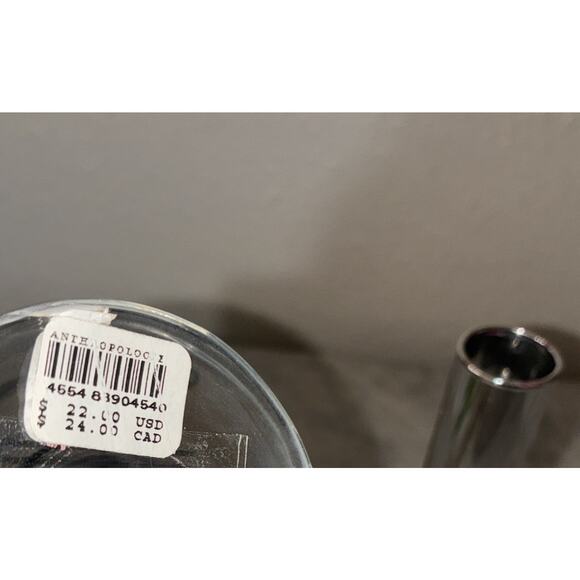 Anthropologie Set Of 2 Delaney Taper Candle Holders Silver Color - Picture 3 of 7